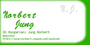 norbert jung business card